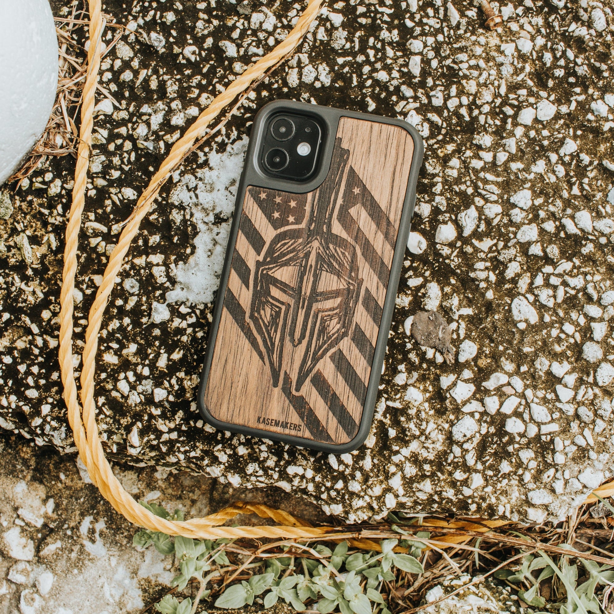 real wood gladiator iPhone Case